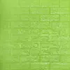 3D панель самоклеюча цегла флуоресцентний зелений 700х770х5мм (300-5) SW-00001331