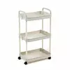 Етажерка мобільна триярусна універсальна пластикова 41х25х72см Слонова кістка SW-00002435 Етажерка мобільна триярусна універсальна пластикова 41х25х72см Слонова кістка SW-00002435
