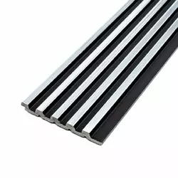 Рейка декоративна PS 2900х120х12мм Чорний зі сріблом SW-00002133 Рейка декоративна PS 2900х120х12мм Чорний зі сріблом SW-00002133