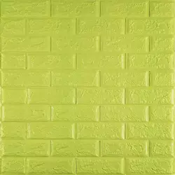 3D панель самоклеюча 700х770х5мм цегла відтінок лайму (300-5) SW-00001331 3D панель самоклеюча 700х770х5мм цегла відтінок лайму (300-5) SW-00001331