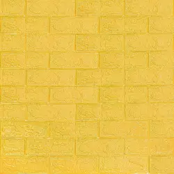 3D панель самоклеюча цегла Жовта 700х770х3мм (010-3) SW-00001894