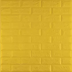3D панель самоклеюча 700х770х5мм цегла Жовтий (010-5) SW-00000146 3D панель самоклеюча 700х770х5мм цегла Жовтий (010-5) SW-00000146