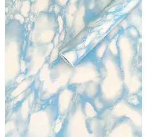 Самоклеюча плівка 0,45х10м х 0,07мм Блакитний мармур SW-00000815 Самоклеюча плівка 0,45х10м х 0,07мм Блакитний мармур SW-00000815
