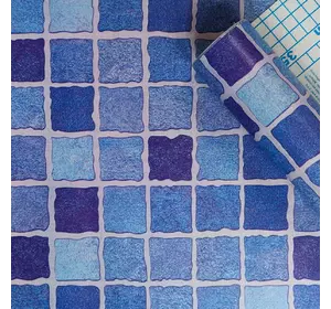Самоклеюча плівка синя мозаїка 0,45х10м SW-00000825