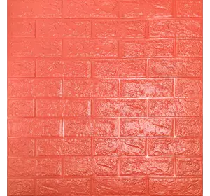 Самоклеюча 3D панель помаранчева 700х770х3мм (007-3) SW-00001363