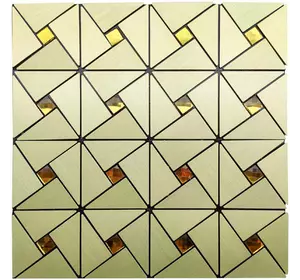 Самоклеюча алюмінієва плитка Зелене золото зі стразами SW-00001172 Самоклеюча алюмінієва плитка Зелене золото зі стразами SW-00001172