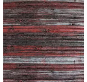Самоклеюча декоративна 3D панель бамбук червоно-сірий 700x700x8.5мм (074) SW-00000087