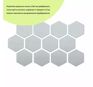 Дзеркальний декор акриловий самоклеючий 80*70мм срібло, 12шт (D) SW-00002511 Дзеркальний декор акриловий самоклеючий 80*70мм срібло, 12шт (D) SW-00002511