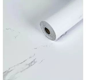 Самоклеюча вінілова плитка в рулоні 600х3000х2мм Білий повітряний мармур Глянсова SW-00001287 Самоклеюча вінілова плитка в рулоні 600х3000х2мм Білий повітряний мармур Глянсова SW-00001287