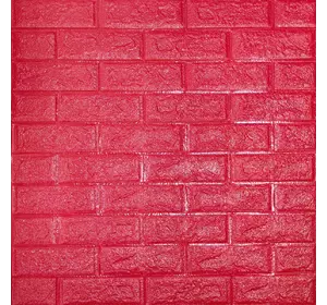 Самоклеюча 3D панель малинова-червона 700х770х5мм (108-5) SW-00001364