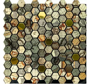 Самоклеюча алюмінієва плитка 300х300х3мм Золота луска SW-00001934 Самоклеюча алюмінієва плитка 300х300х3мм Золота луска SW-00001934