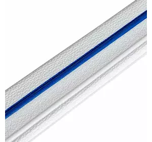 Плінтус РР самоклеючий 2300х70х4мм Білий з синьою смужкою (D) SW-00001831 Плінтус РР самоклеючий 2300х70х4мм Білий з синьою смужкою (D) SW-00001831