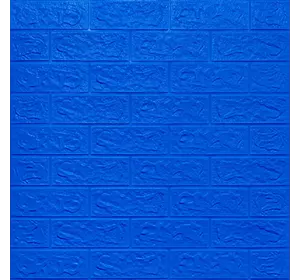 3D панель самоклеюча цегла Синій 700х770х5мм (003-5) SW-00000154