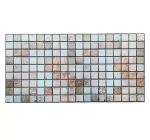 Декоративна ПВХ панель мозаїка під бежевий мармур 960х480х4мм SW-00001433