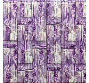 Самоклеюча декоративна 3D панель бамбукова кладка фіолет 700х700х8мм (051)