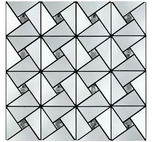 Самоклеюча алюмінієва плитка 300х300х3мм Срібло зі стразами SW-00001325 Самоклеюча алюмінієва плитка 300х300х3мм Срібло зі стразами SW-00001325