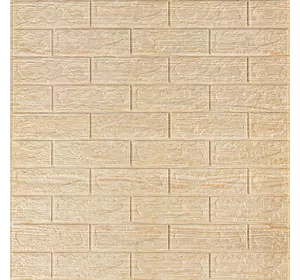 Самоклеюча декоративна 3D панель 700х770х5мм Бежева смужка цегла (184) SW-00000489 Самоклеюча декоративна 3D панель 700х770х5мм Бежева смужка цегла (184) SW-00000489