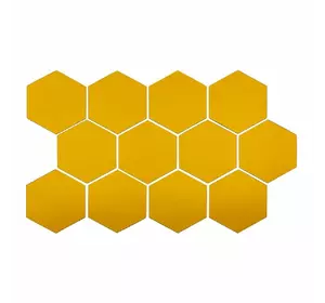 Дзеркальний декор акриловий самоклеючий 150*175мм золото,12шт (D) SW-00002518 Дзеркальний декор акриловий самоклеючий 150*175мм золото,12шт (D) SW-00002518