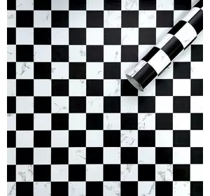 Самоклеюча плівка шахи мармур 0,45х10м SW-00001446